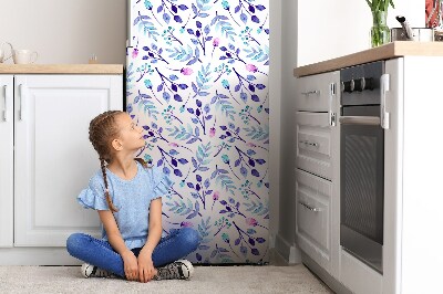 Decoration fridge cover Purple branches