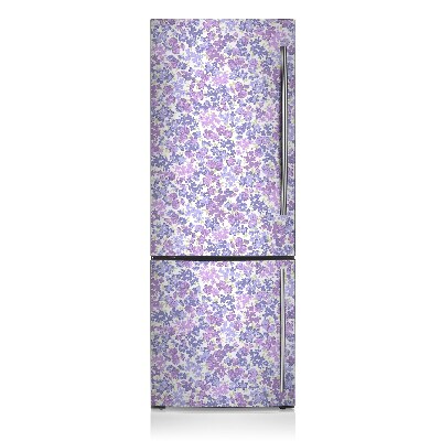 Decoration fridge cover Field of forget-me-notes