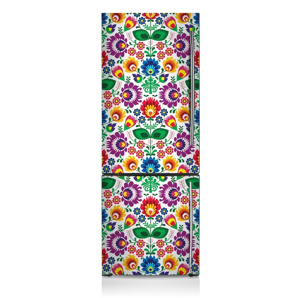 Decoration fridge cover Old polish pattern