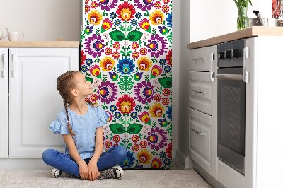 Decoration fridge cover Old polish pattern