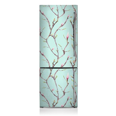 Magnetic fridge cover Branches and buds