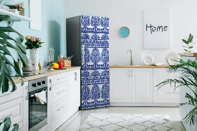 Decoration fridge cover Kurpie paper