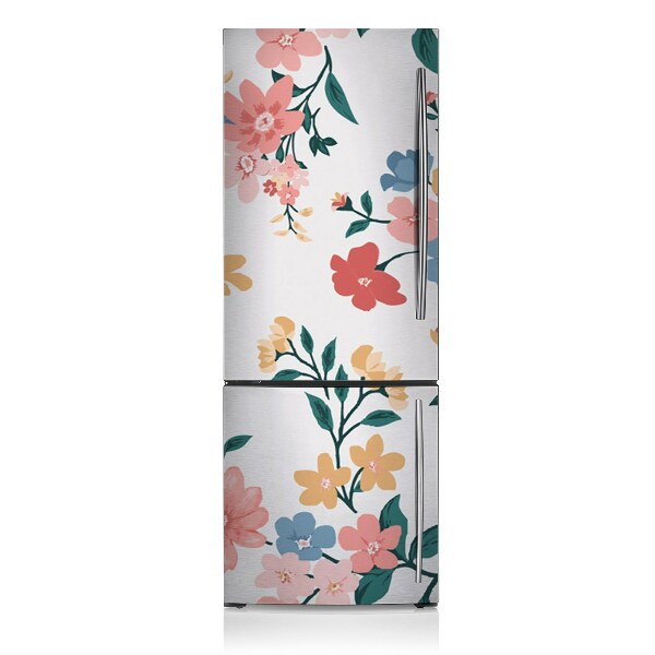 Magnetic fridge cover Colorful flowers