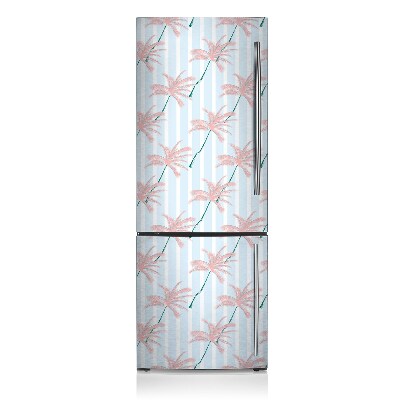 Magnetic fridge cover Bright palm leaves