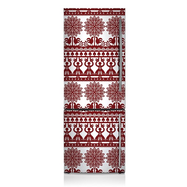 Decoration fridge cover Red folk patterns