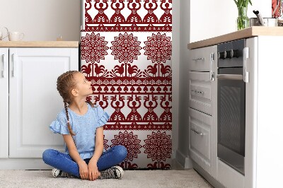 Decoration fridge cover Red folk patterns