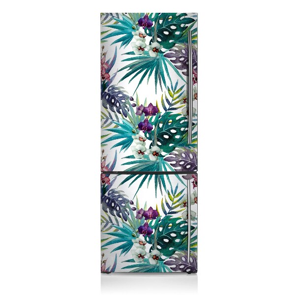 Decoration fridge cover Tropical leaves