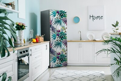 Decoration fridge cover Tropical leaves