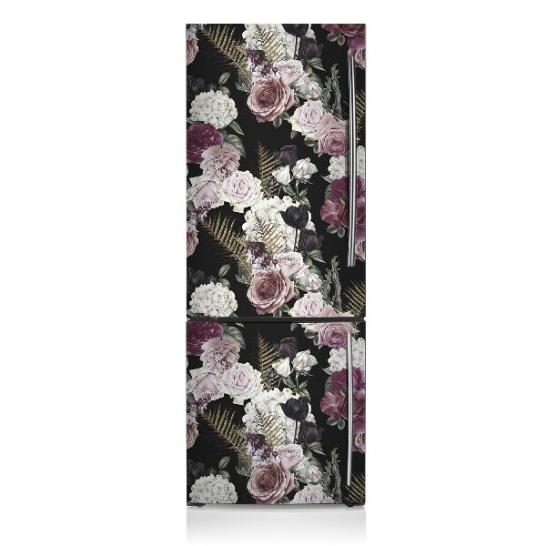 Magnetic fridge cover Romantic flowers