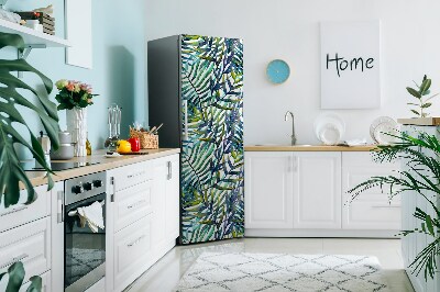 Decoration fridge cover Exotic leaves