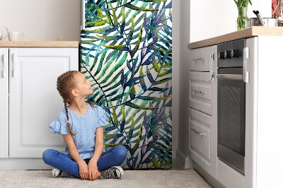 Decoration fridge cover Exotic leaves