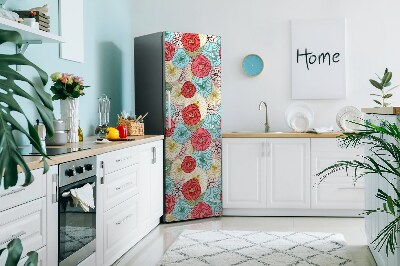 Decoration fridge cover Floral pattern