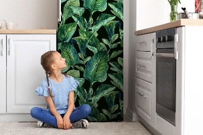 Decoration fridge cover Tropical leaves