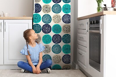 Decoration fridge cover Abstract wheels