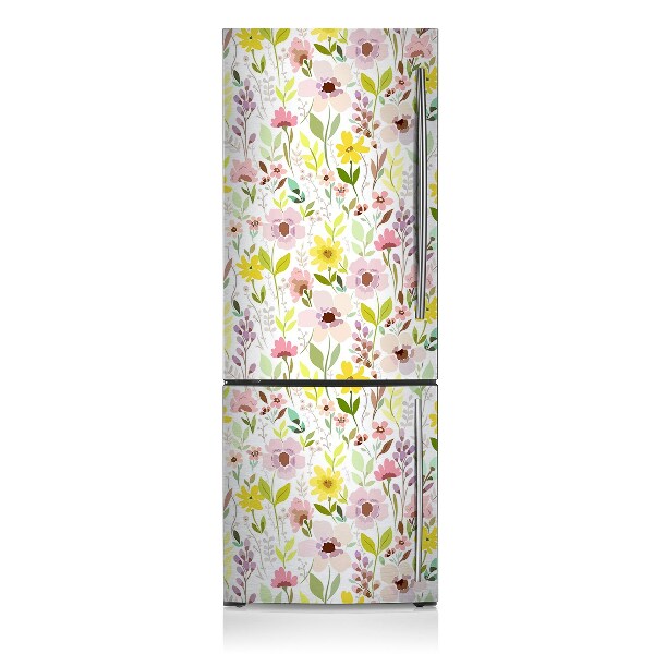 Decoration fridge cover Colorful flowers