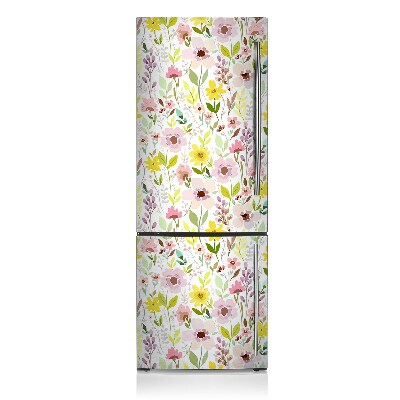 Decoration fridge cover Colorful flowers