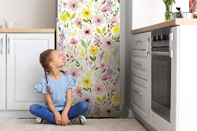 Decoration fridge cover Colorful flowers