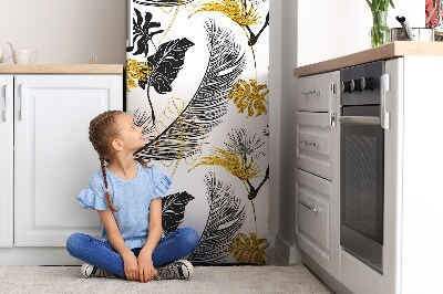 Magnetic fridge cover Golden tropical