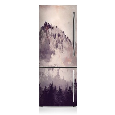 Decoration fridge cover Mountain in the forest