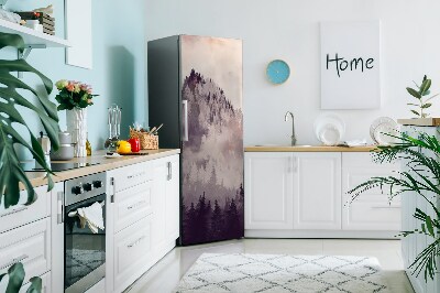 Decoration fridge cover Mountain in the forest