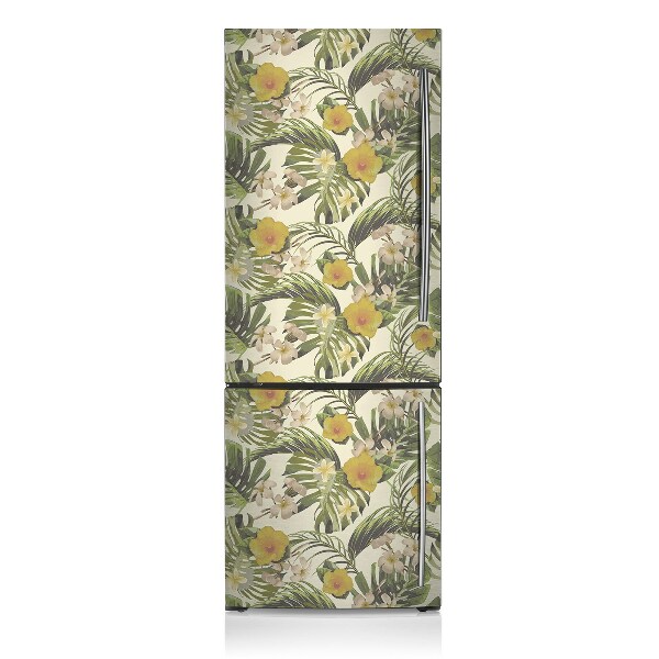 Magnetic fridge cover Tropical flowers