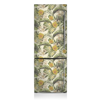 Magnetic fridge cover Tropical flowers