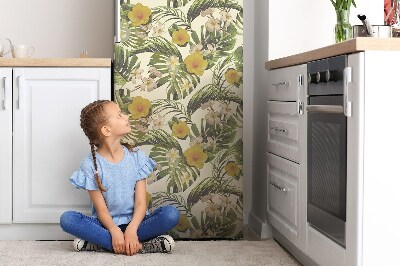 Magnetic fridge cover Tropical flowers