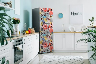 Decoration fridge cover Floral pattern