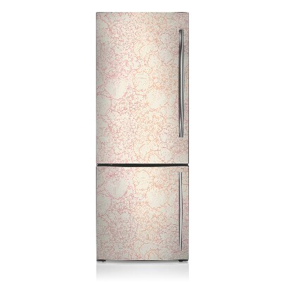 Decoration fridge cover Pink peonies