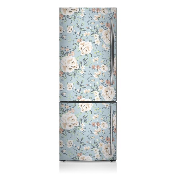 Magnetic fridge cover Antique flowers