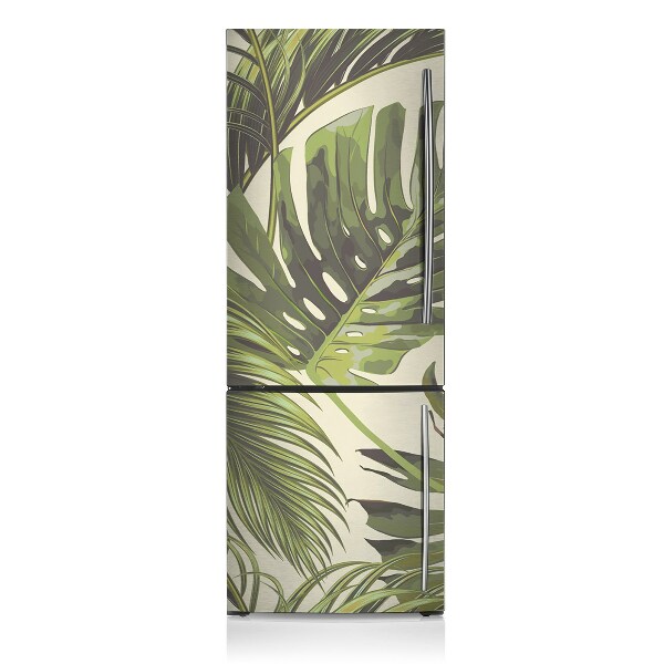 Magnetic fridge cover Tropical leaves