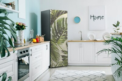 Magnetic fridge cover Tropical leaves