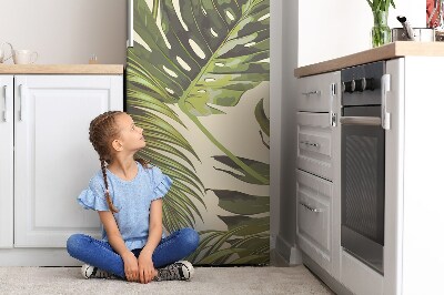 Magnetic fridge cover Tropical leaves