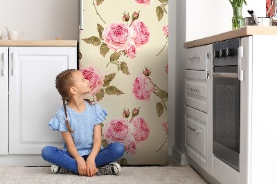 Magnetic fridge cover English roses