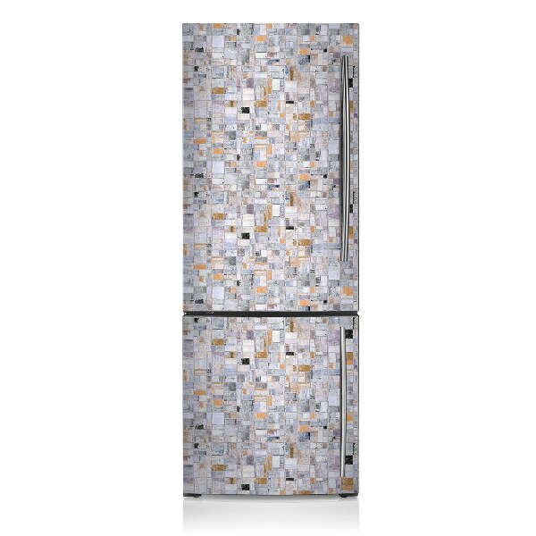 Magnetic fridge cover Colorful tiles