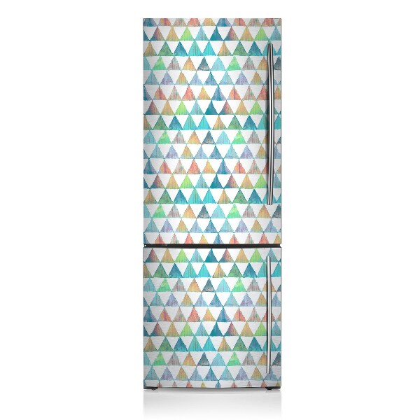 Magnetic fridge cover Geometric triangles