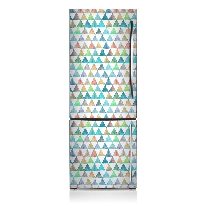 Magnetic fridge cover Geometric triangles