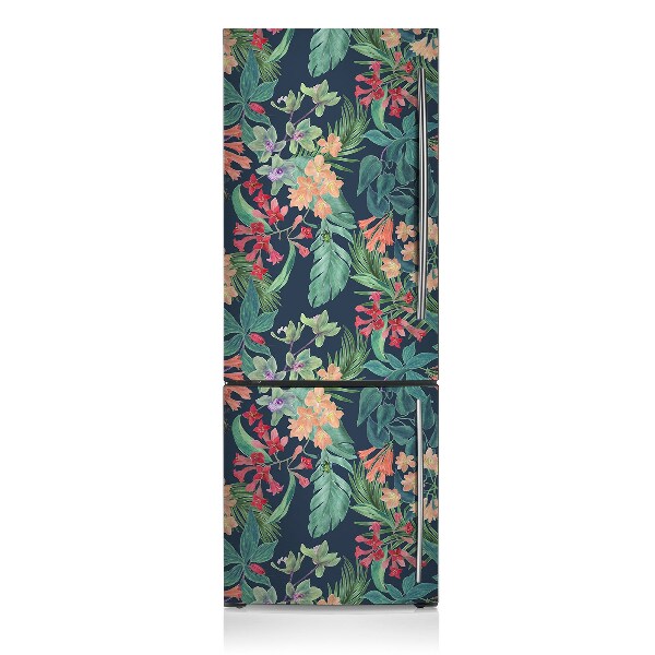 Magnetic fridge cover Tropical pattern