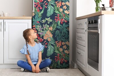 Magnetic fridge cover Tropical pattern