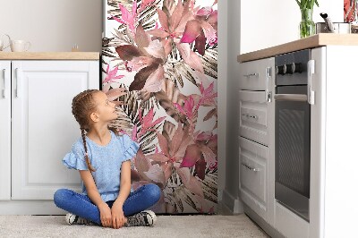 Decoration fridge cover Tropical flower