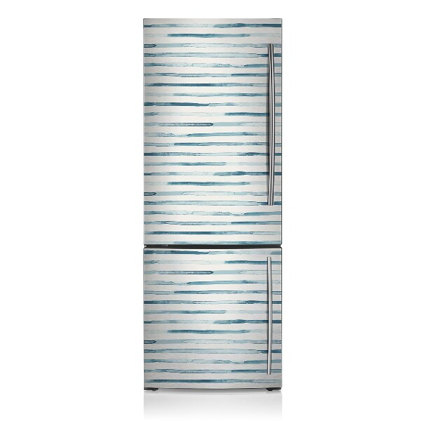 Decoration fridge cover Blue lines