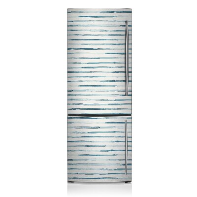 Decoration fridge cover Blue lines