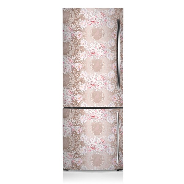 Magnetic fridge cover White roses