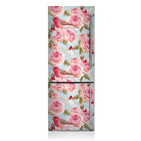 Magnetic fridge cover English roses