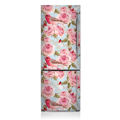 Magnetic fridge cover English roses