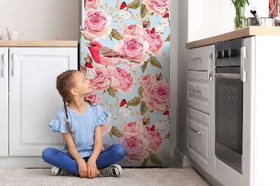 Magnetic fridge cover English roses