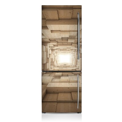 Magnetic fridge cover Wood abstraction