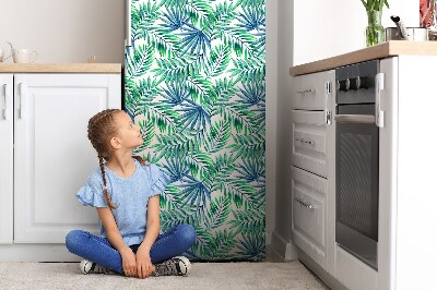 Magnetic fridge cover Painted leaves