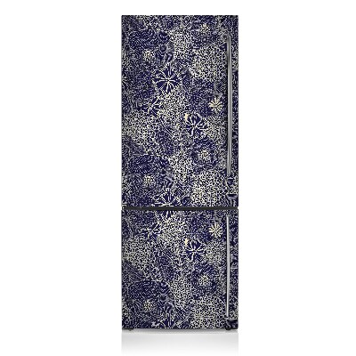 Decoration fridge cover Blue pattern