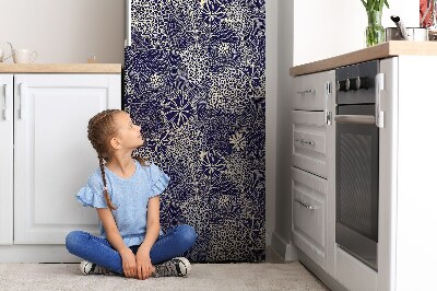 Decoration fridge cover Blue pattern